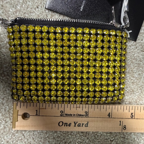Alexander Wang Nano Rhinestone Crystal Embellished Shoulder Bag NWT in Yellow - Picture 14 of 17